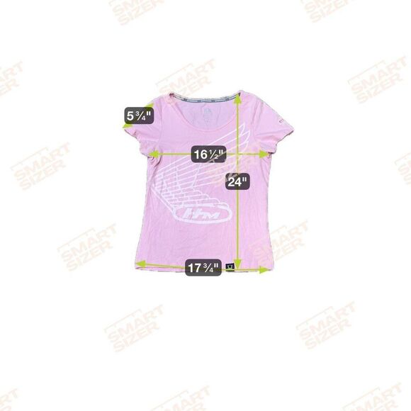 Honda Vintage Culture Womens Pink T-Shirt Wings Graphic Logo Medium Size Medium - Picture 5 of 5